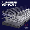 Trust GXT 871 Zora Clavier de jeu mécanique, clavier de jeu (noir, disposition américaine, rouge Huano)
