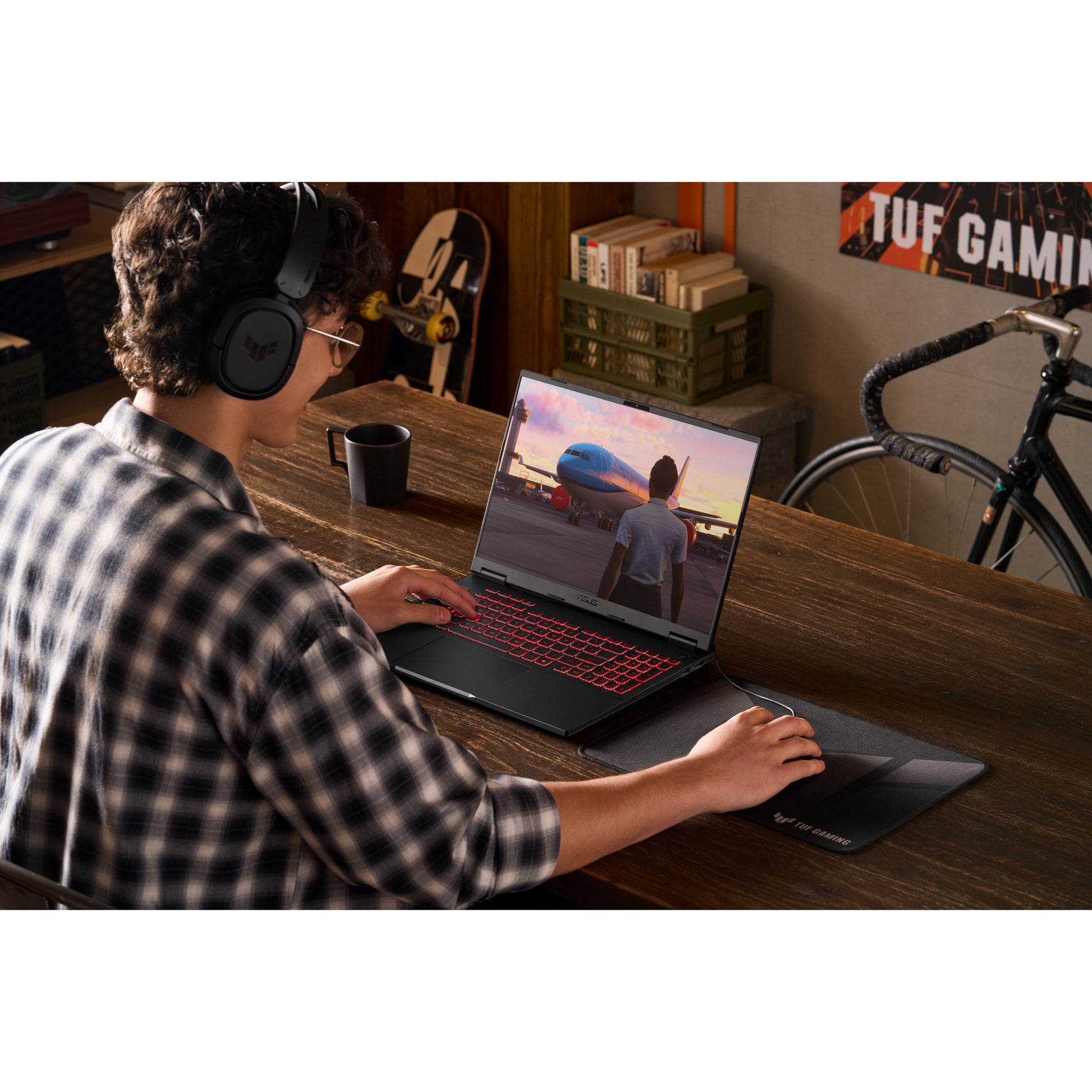 Ordinateur portable de jeu Asus tuf gaming a16 fa608um-rv231w 16 (gris noir | r7 260 | rtx 5060 | 16 go | SSD 512 go)