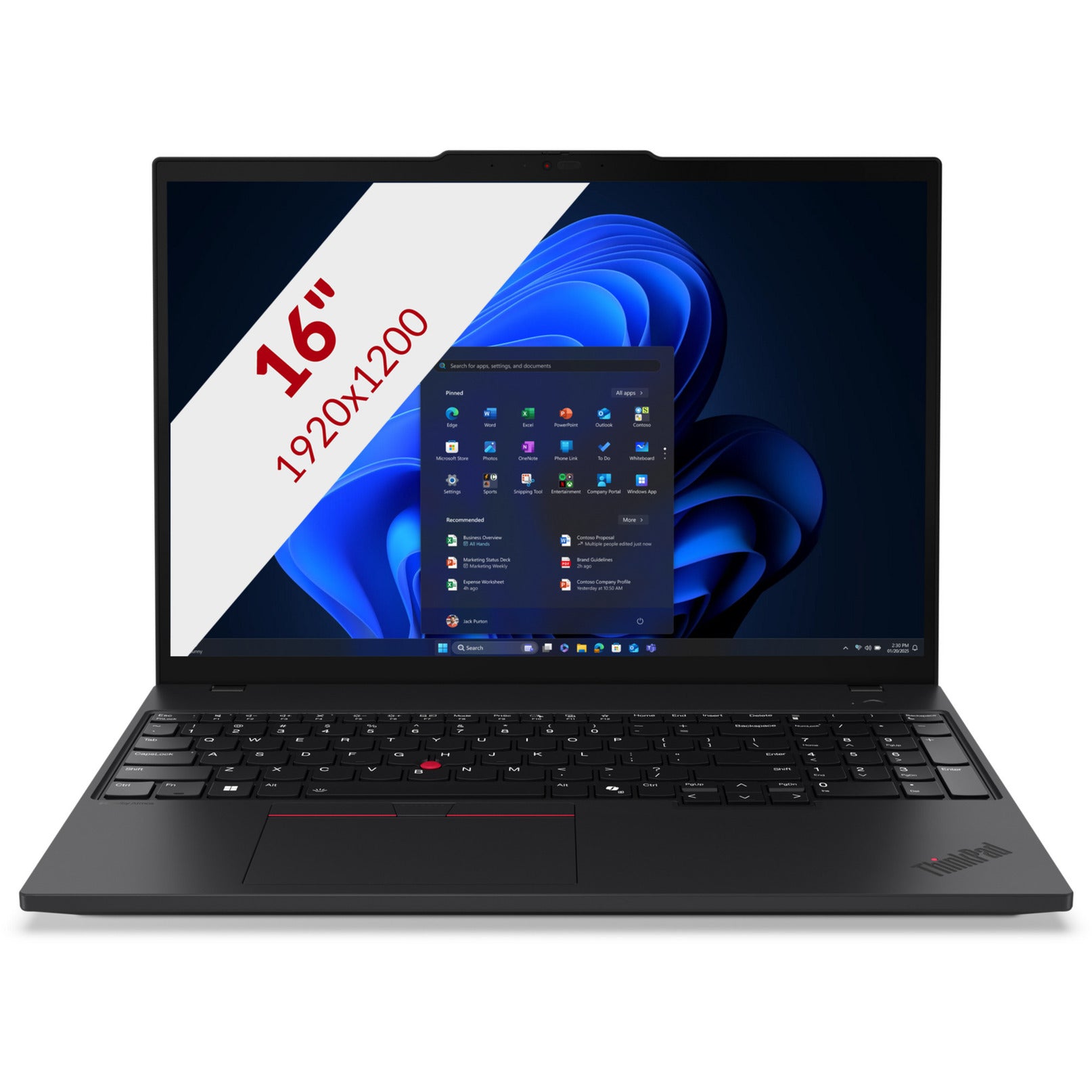 Ordinateur portable Lenovo thinkpad t16 gen 4 (21qe005bmh) 16 (noir | core ultra 5 225u | graphiques intel | 16 go | SSD 512 go)