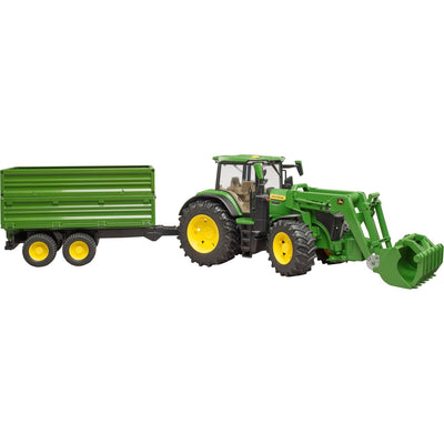 Bruder John Deere 7R 350 avec chargeur frontal et transportaanha