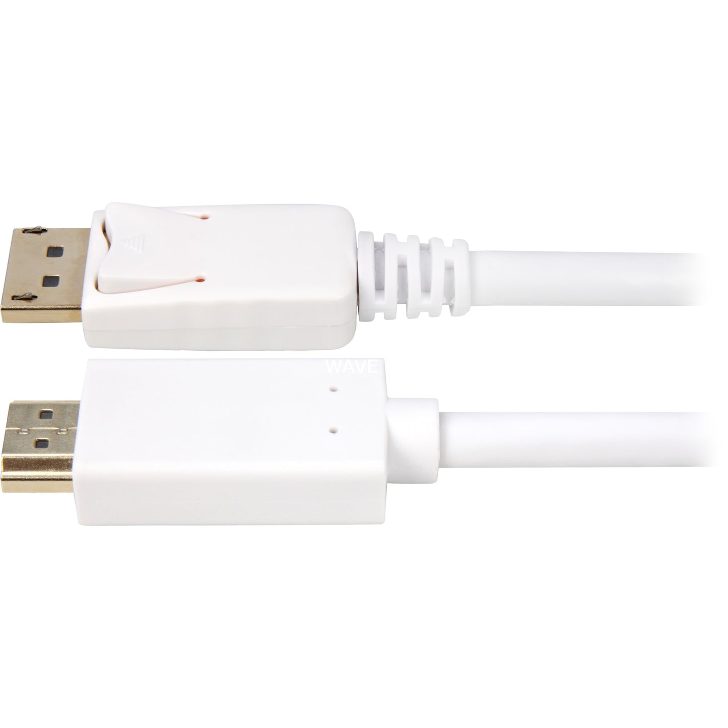 Sharkoon displayport 1.2 > adaptateur hdmi (blanc, 1 mètre, 4k)