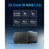 Terramaster f6-424 max nas (noir, 2x 10GBe, USB, HDMI)
