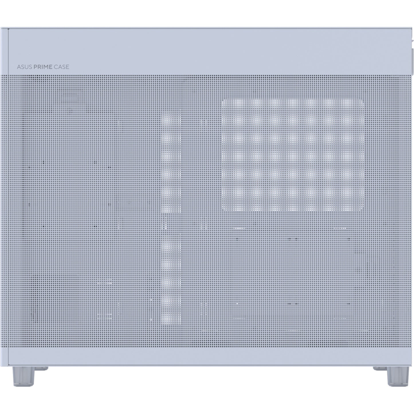 Asus Prime Ap303 - Boîtier tour midi à panneau maillé (blanc | 2x USB-A | 1x USB-C)