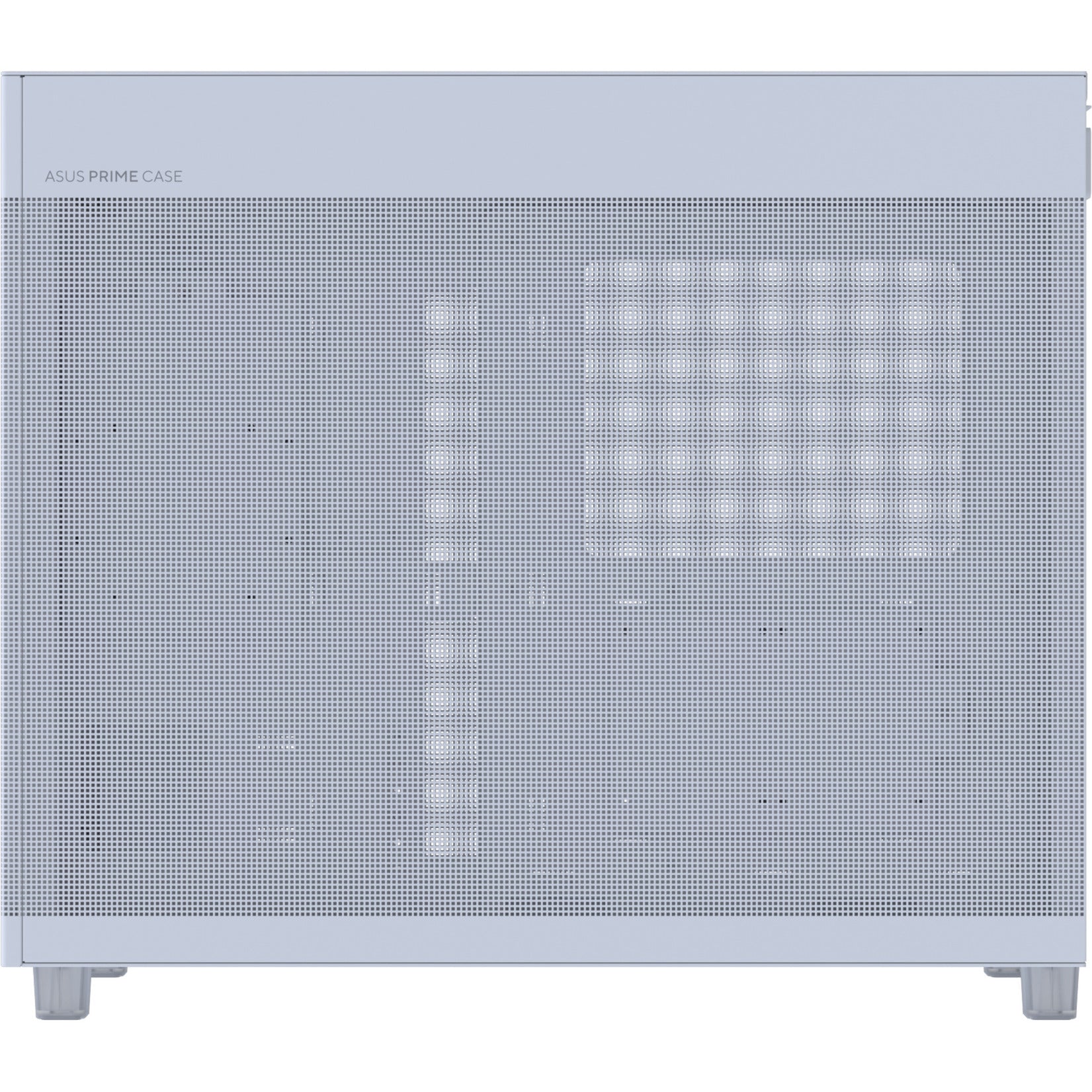Asus Prime Ap303 - Boîtier tour midi à panneau maillé (blanc | 2x USB-A | 1x USB-C)
