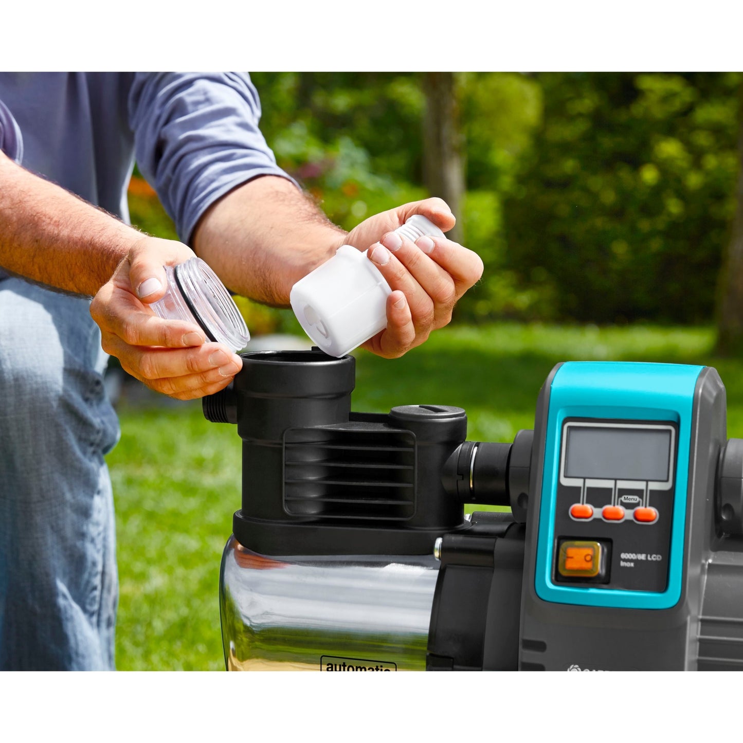 Gardena Hydrofoor Pomp 6000 6 LCD en acier inoxydable