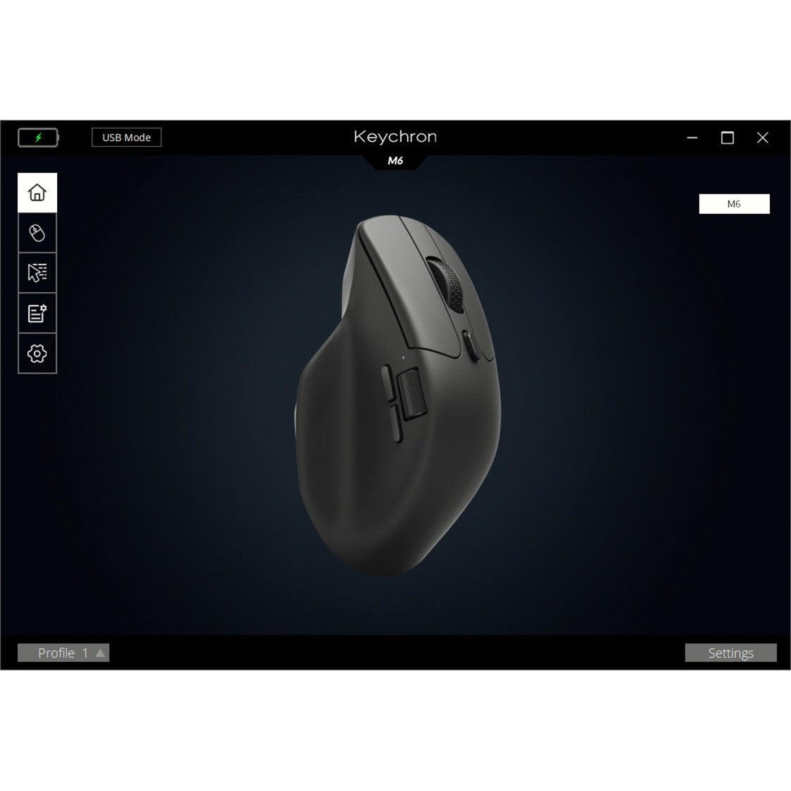 Souris sans fil Keychron M6-A3