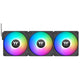 Thermaltake ct120 ex argb sync ventilateur de refroidissement PC (pack de 3 ventilateurs) ventilateurs de boîtier (noir, 3 pièces, 120 x 120 x 25 mm, pwm)