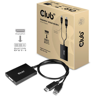 Adaptateur actif DVI-I Club 3D Displawort à double lien