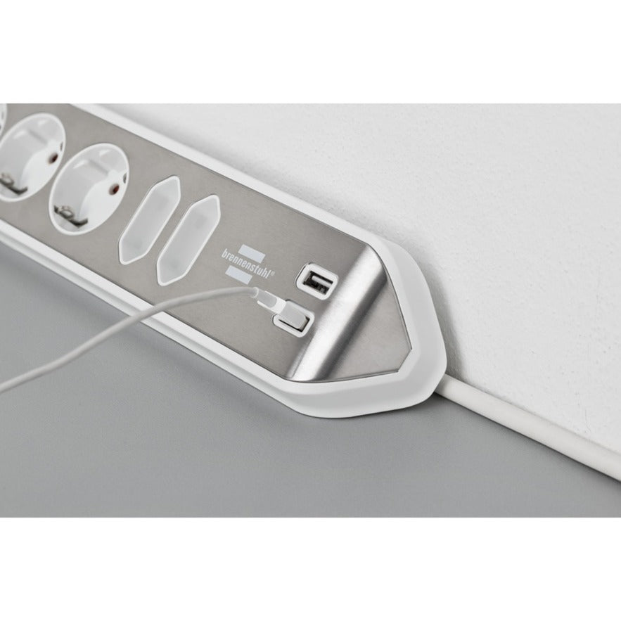 Brennenstuhl Estilo Corner Stop Contact 4 fois avec USB Charge Func