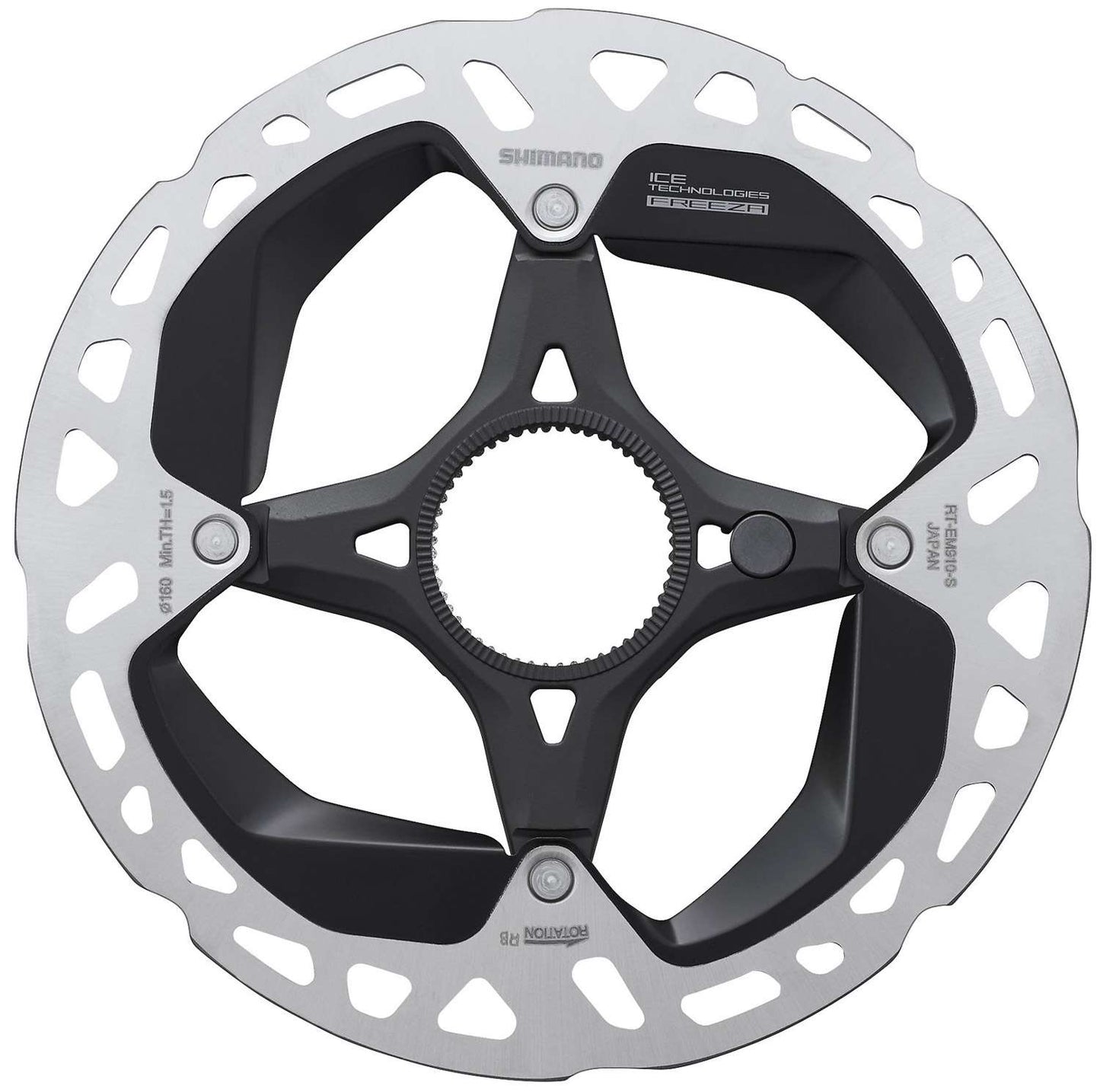 Shimano steps rt-em910 rotor à disque à verrouillage central pour vélo électrique