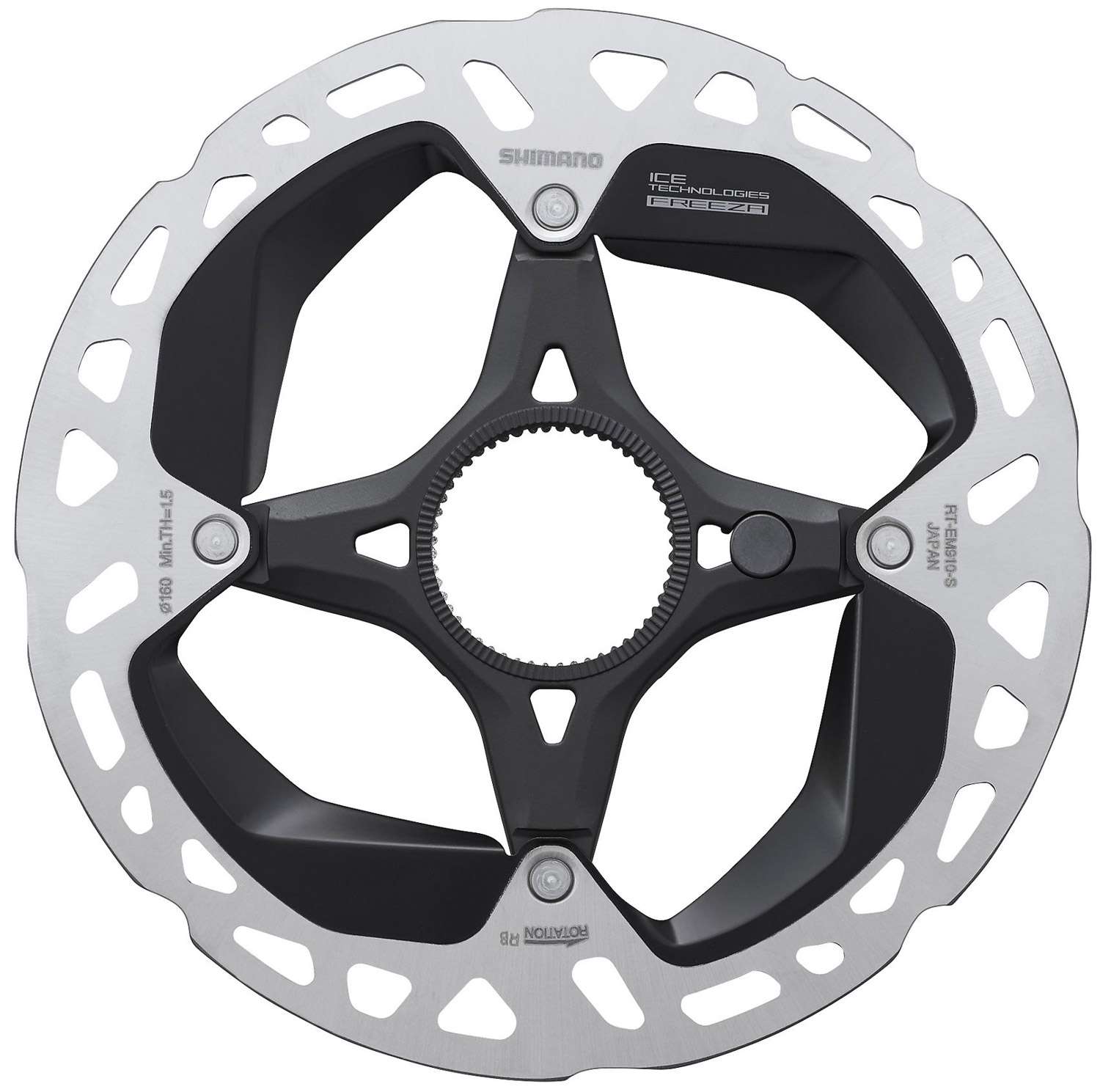 Shimano steps rt-em910 rotor à disque à verrouillage central pour vélo électrique