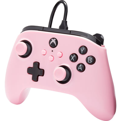 Manette filaire Powera pour Xbox Series X|s (rose, Xbox Series X|s, Xbox One, PC)