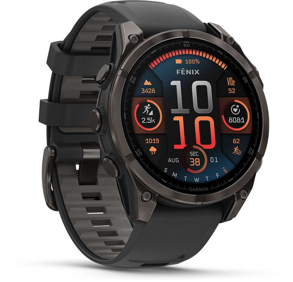 Garmin fēnix® 8 - 47 mm saphir amoled - GPS multisport