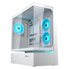 Boîtier tour midi Cougar cfv235 (blanc | 2x USB-A | 1x USB-C | RGB | verre trempé)