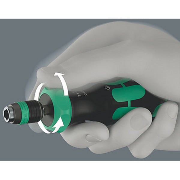 Wera 838 ra-r l porte-embouts portatif 1 4 avec fonction cliquet, tournevis