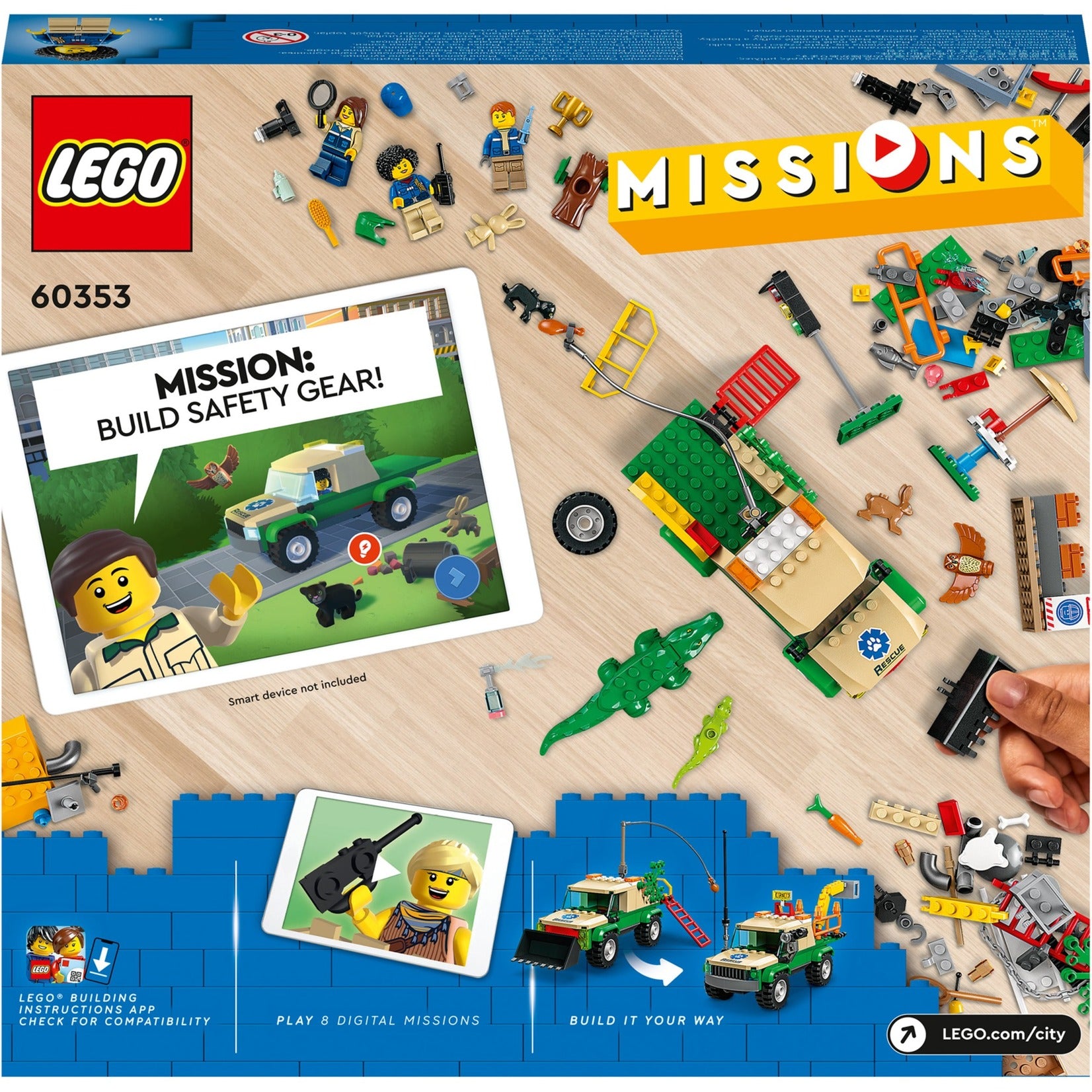 Lego City - Jouet de construction Missions de sauvetage d'animaux sauvages (60353)