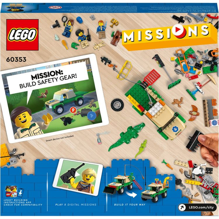 Lego City - Jouet de construction Missions de sauvetage d'animaux sauvages (60353)