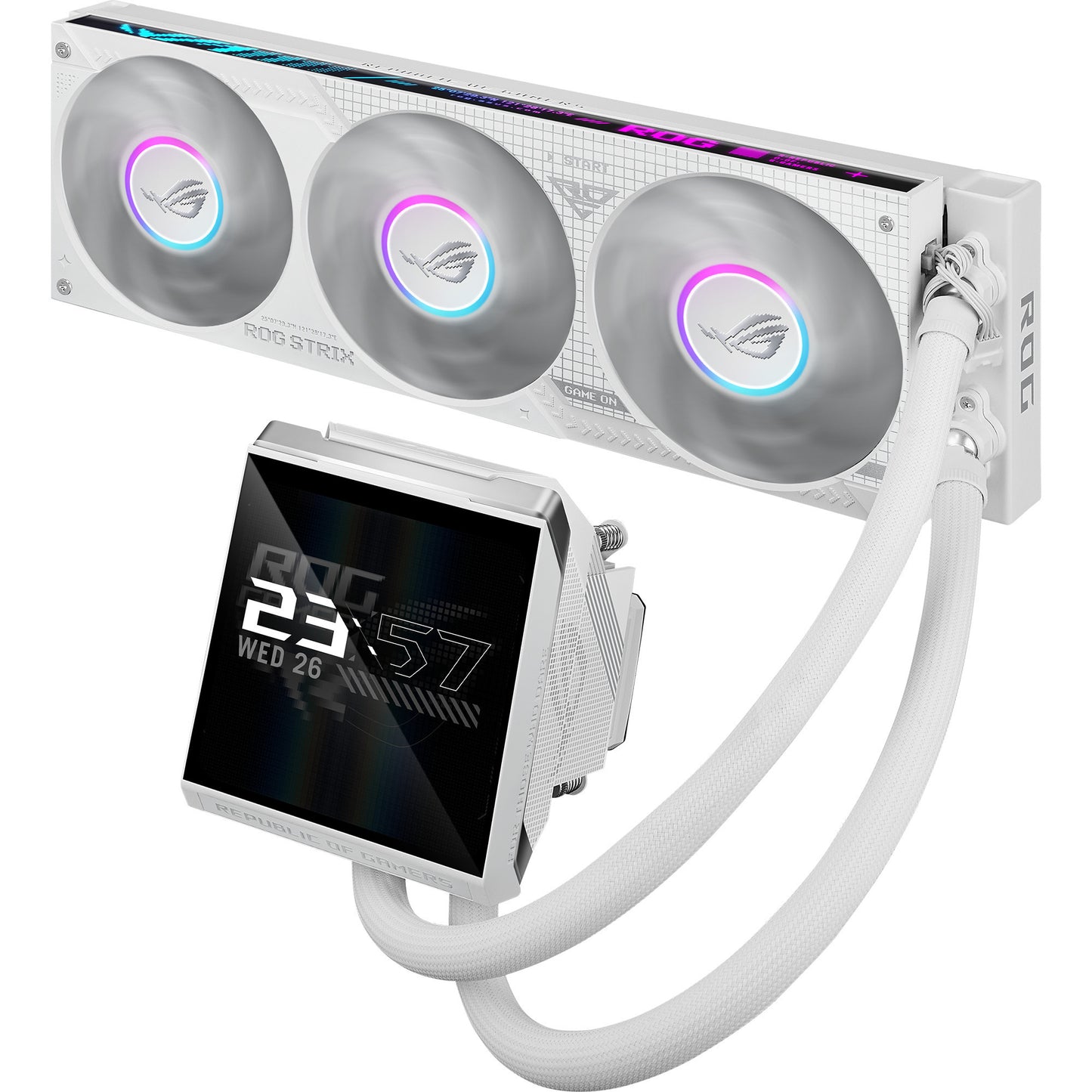 Refroidissement par eau LCD Asus ROG Strix LC IV 360 ARGB (blanc, PWM 4 broches)