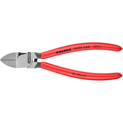 Pince coupante latérale Knipex pour plastique | plastifié | 160mm - 7201160