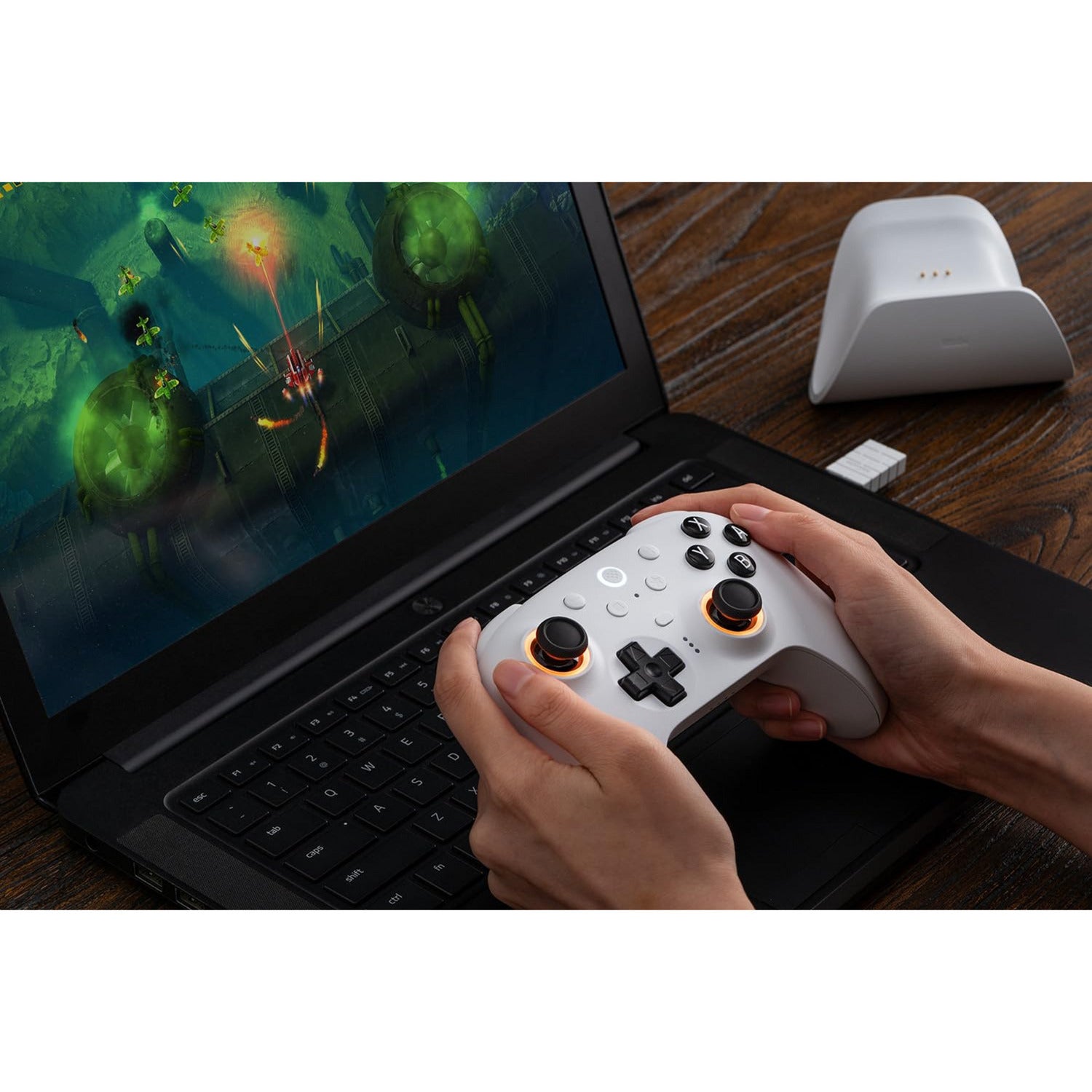 Contrôleur Bluetooth 8bitdo Ultimate 2 (noir, PC, commutateur 2, Bluetooth USB-C 2,4 GHz)
