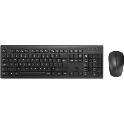 Kensington km270 eq ensemble de bureau rechargeable – ensemble de bureau sans fil (noir, disposition américaine (qwerty), membrane, 100%, bluetooth, 2,4 ghz)
