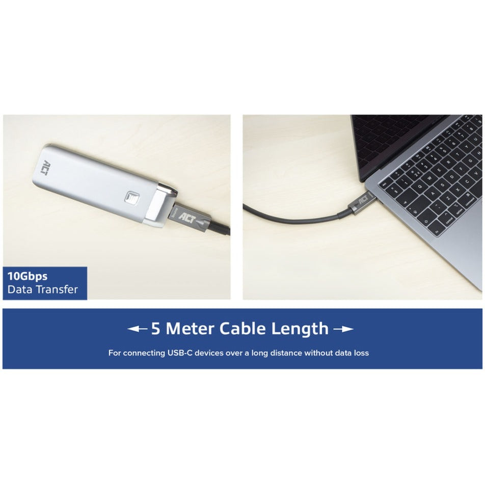Agir la connectivité USB-C 3.2 Gen2 Cable optique actif (AOC) se connecte