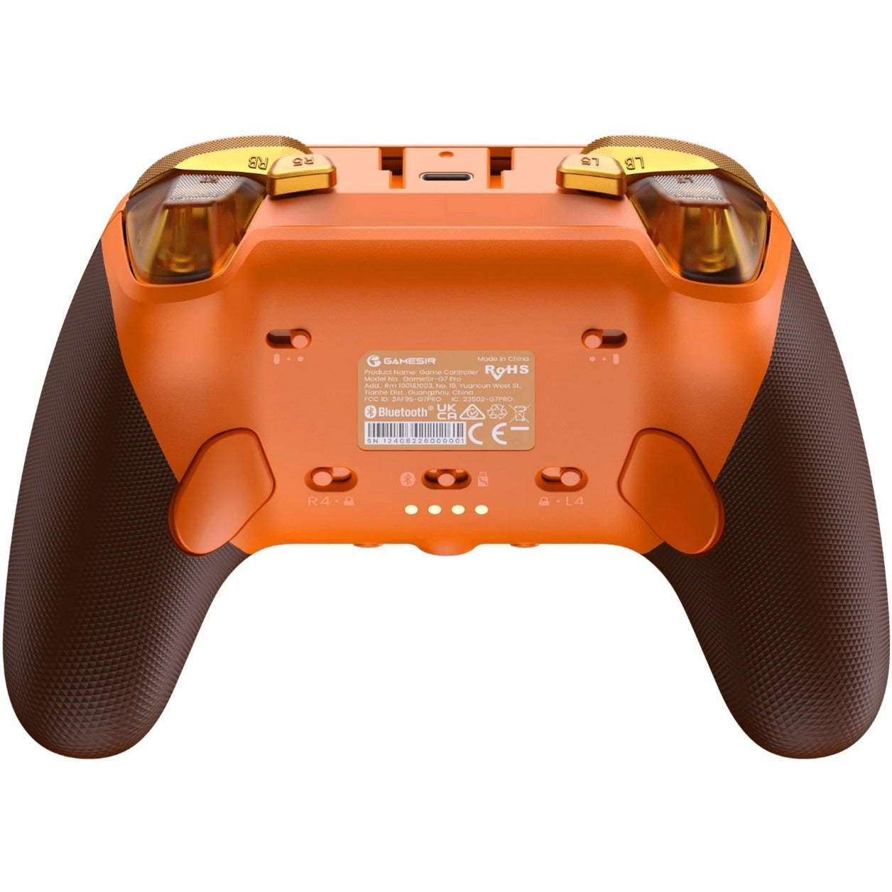 Manette sans fil trimode Gamesir G7 Pro HE - Flamme ambrée (Orange, USB 2,4 GHz Bluetooth, Xbox Series X|S, Xbox One, PC, Android)