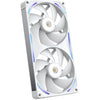 Nzxt performance fan f280x ventilateurs de boîtier rgb (blanc, 2 pièces, 280 x 140 x 30 mm, pwm)