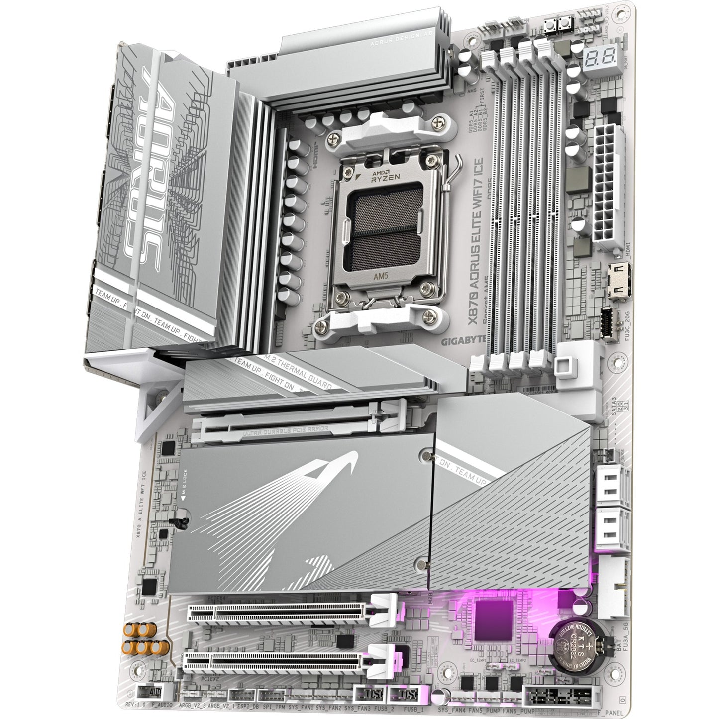Gigaoctets gigabyte x870 une elite wf7 ice 1.0