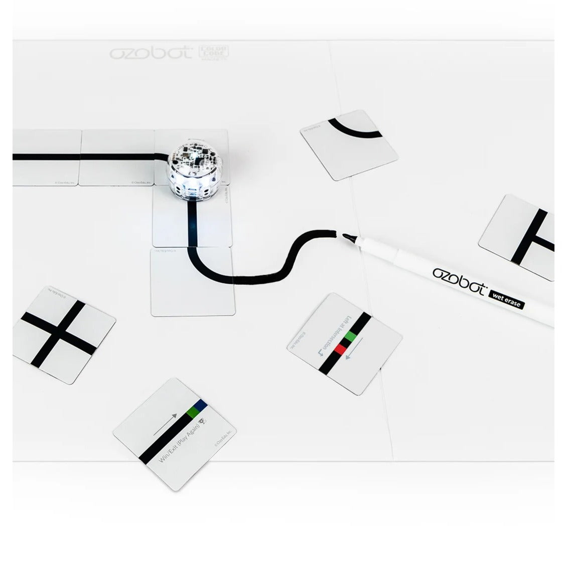 Magnets de code couleur Ozobot: ensemble de base