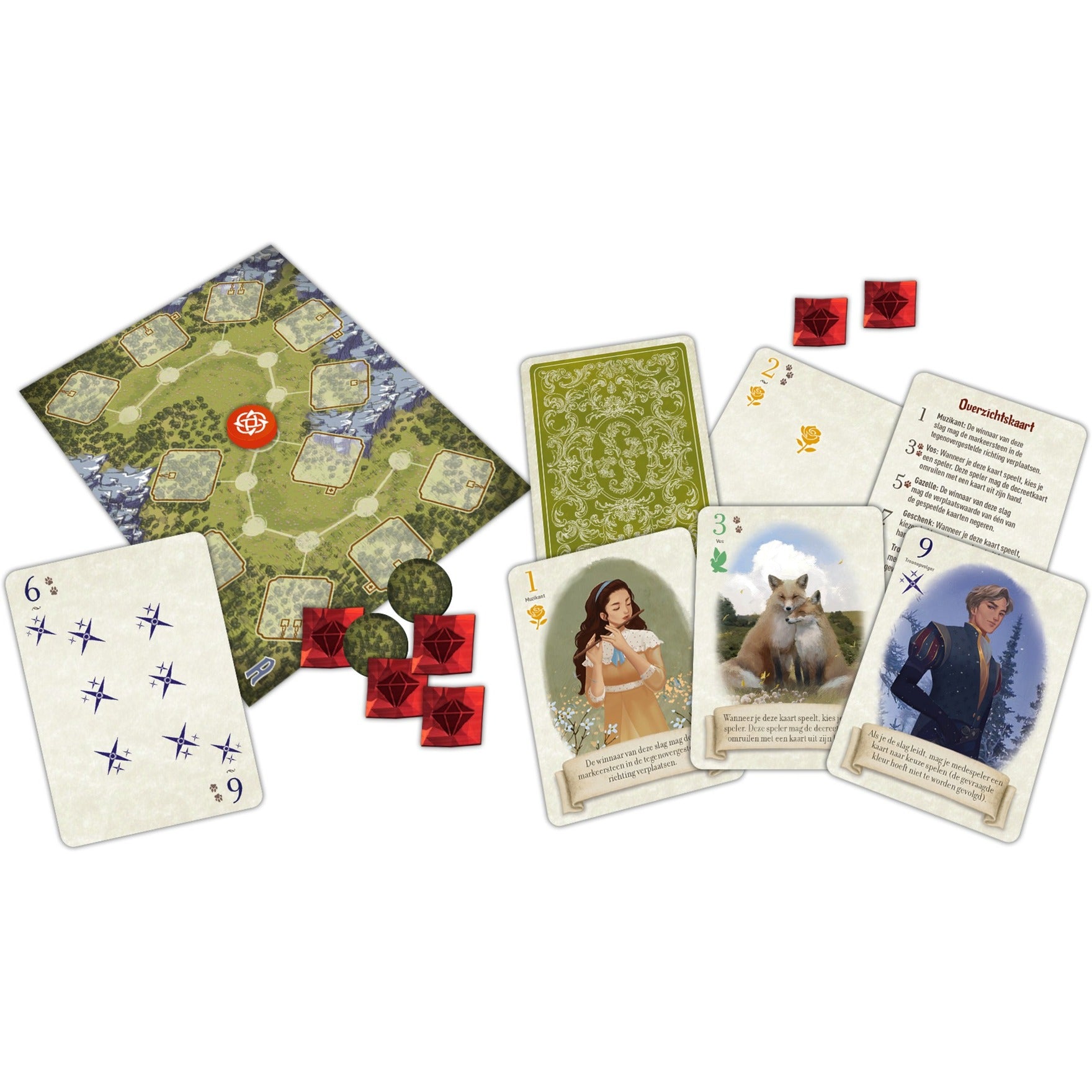 Games de gobelin blancs de vos dans la forêt: duo