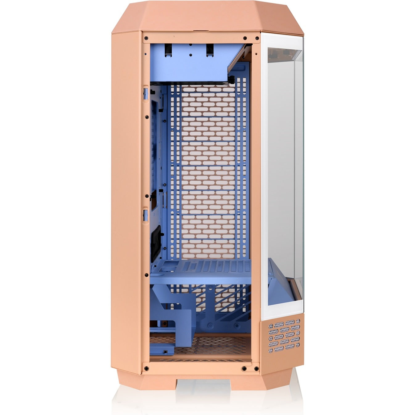 Thermaltake the tower 300 - boîtier mini tour pêche fuzz (pêche | 3x USB-A | verre trempé)