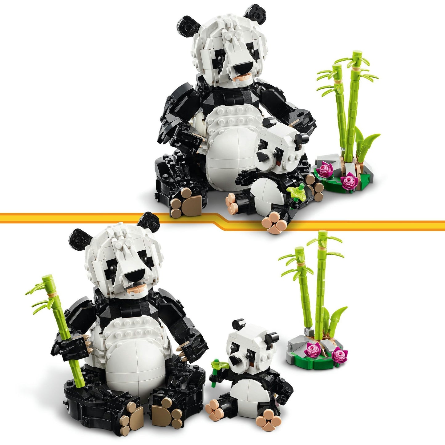 Créateur LEGO LEGO 31165 Animaux sauvages: Famille Panda