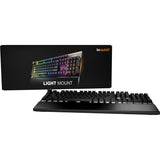 Soyez silencieux! Clavier de jeu mécanique RVB tactile silencieux à montage léger (noir, disposition américaine (qwerty), tactile silencieux, 100 %, argb, touches pbt à double prise) - afbeelding 7