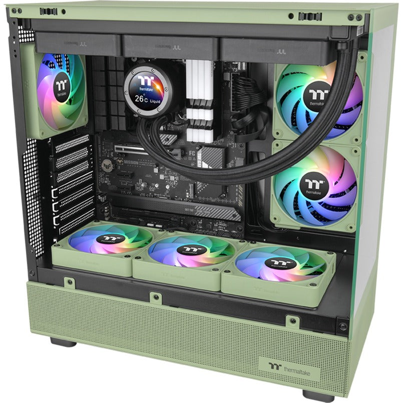 Thermaltake ct120 ex reverse argb synchiste pc refroidissement ventilateur matcha