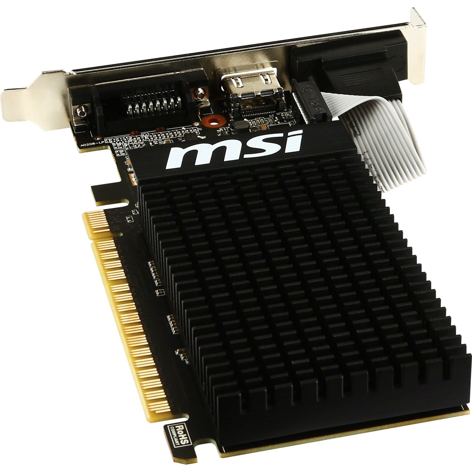 Carte graphique MSI GT 710 2GD3H LP (VGA, DVI, HDMI, profil bas)