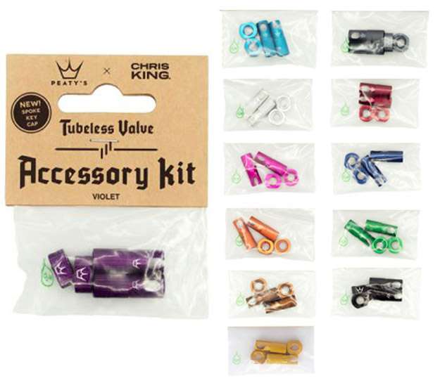 Kit d'accessoires pour valve tubeless Peaty's Chris King MK2