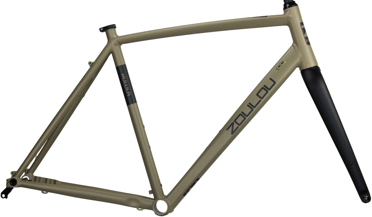 Zoulou kulula randonneur cadre set incl. fourche entièrement en carbone