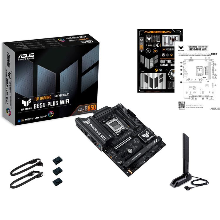 Carte mère Asus Tuf Gaming B850-Plus Wi-Fi Socket AM5 (RAID, 2,5 Go-LAN, Wi-Fi 7, BT, Son, ATX)