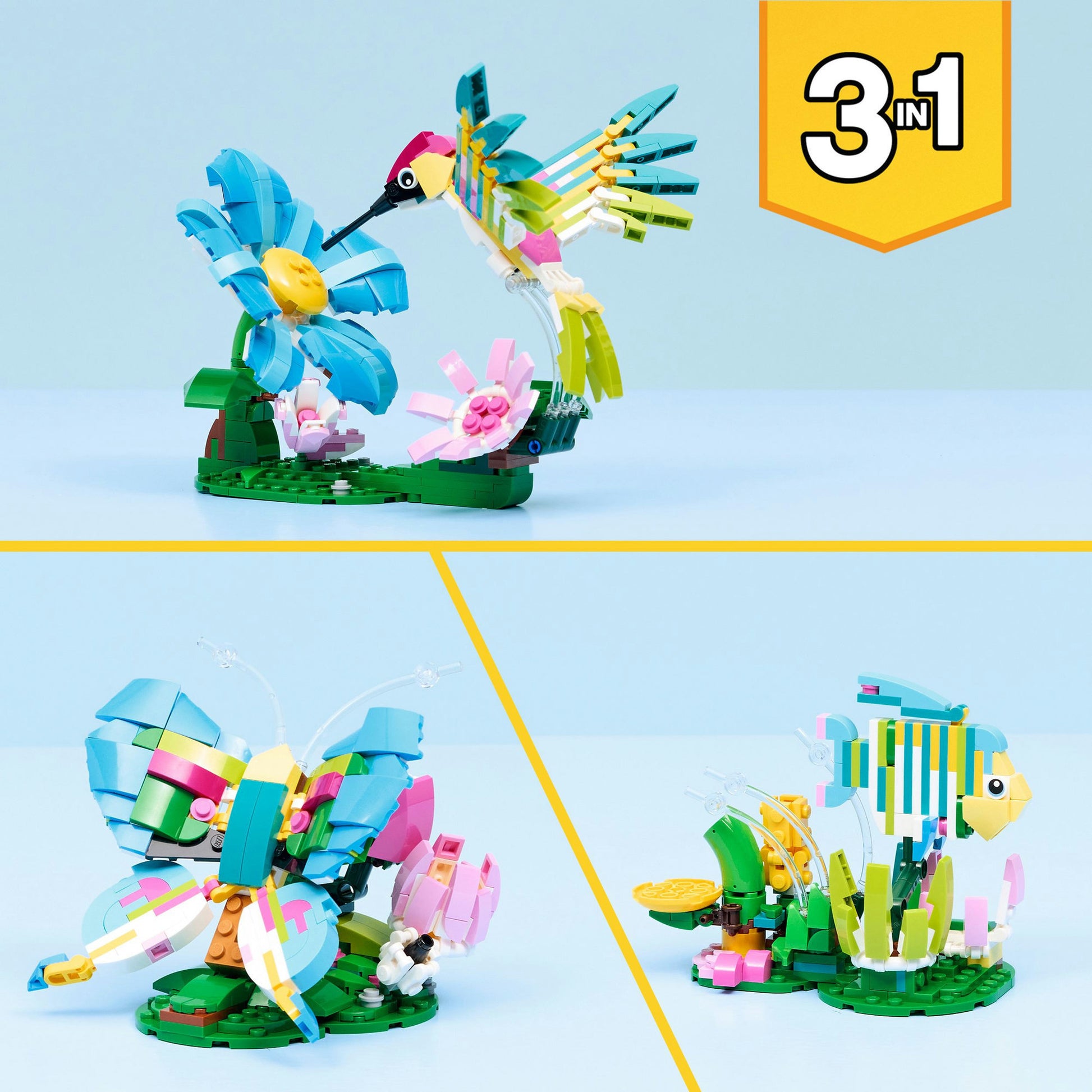 Lego Creator 31384 animaux sauvages : colibri coloré
