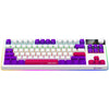 Lorgar kbp70tklw, clavier de jeu (blanc, disposition américaine, logar toxique violet, tkl, rvb, échangeable à chaud, pbt double-shot, bluetooth 2.4ghz usb)