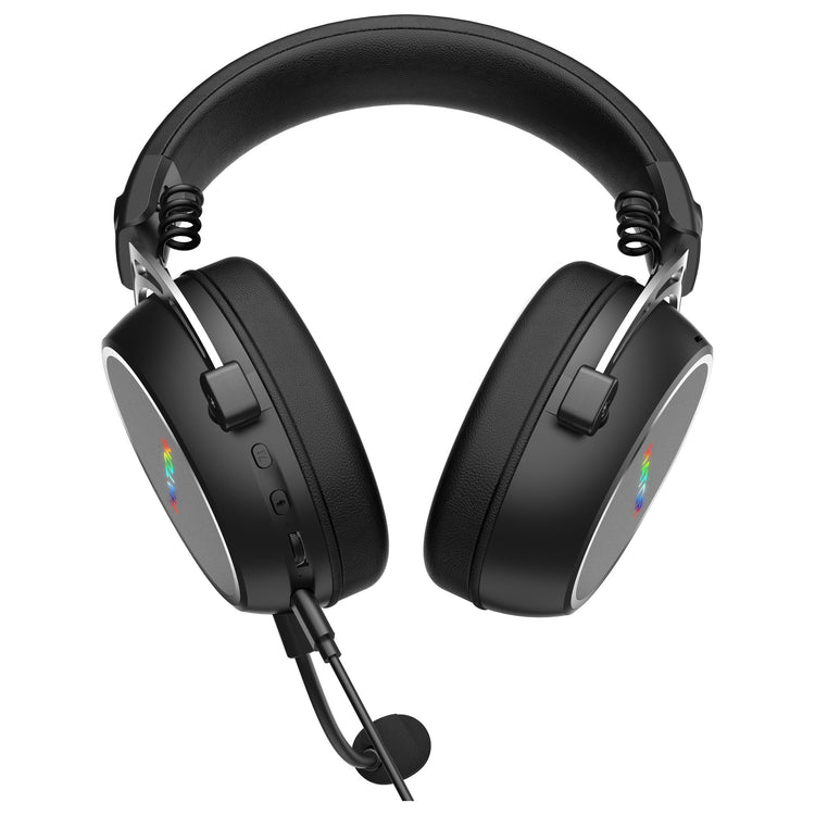 Casque de jeu supra-auriculaire USB Hator Hypergang 3 (noir, RVB, surround virtuel 7.1, USB Bluetooth)