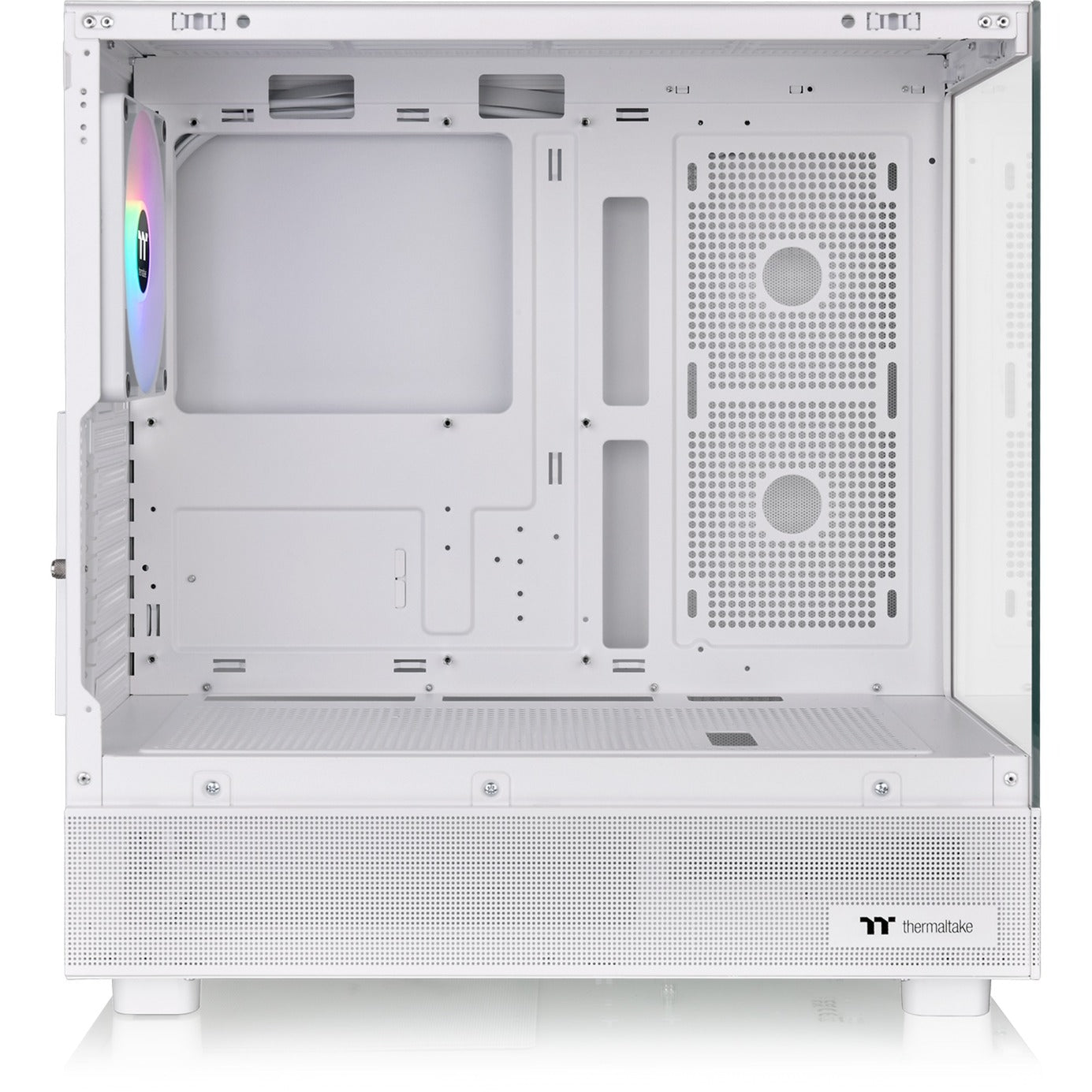 Thermaltake view 270 tg argb - boîtier tour midi neige (blanc | 2x USB-A | 1x USB-C | RGB | verre trempé)