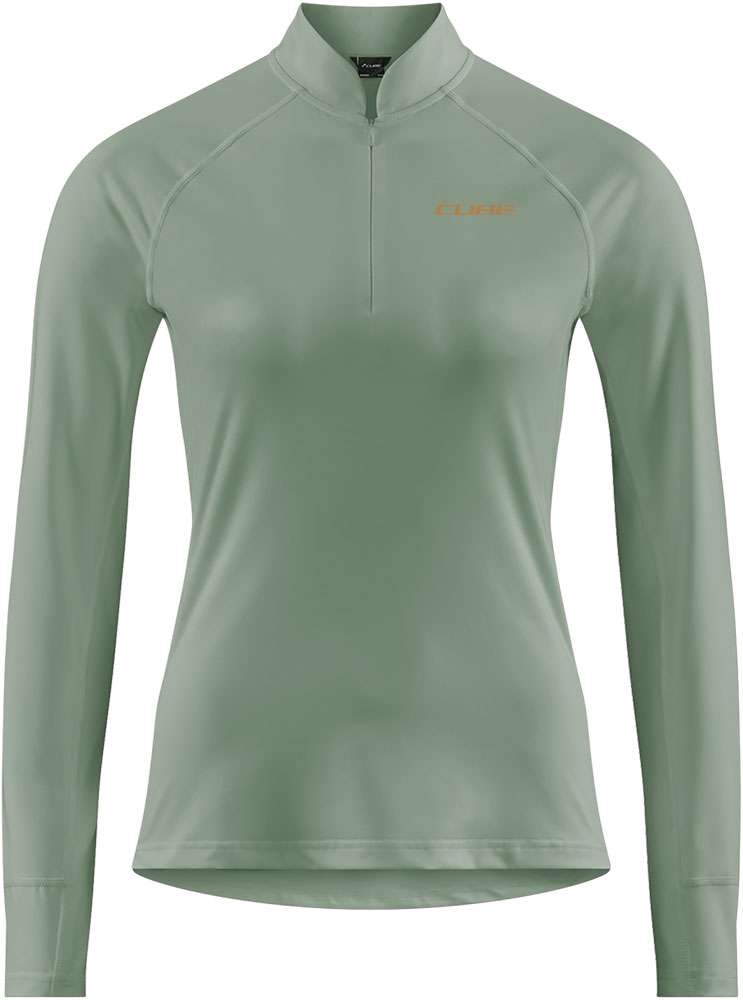 Cube half zip - maillot manches longues femme
