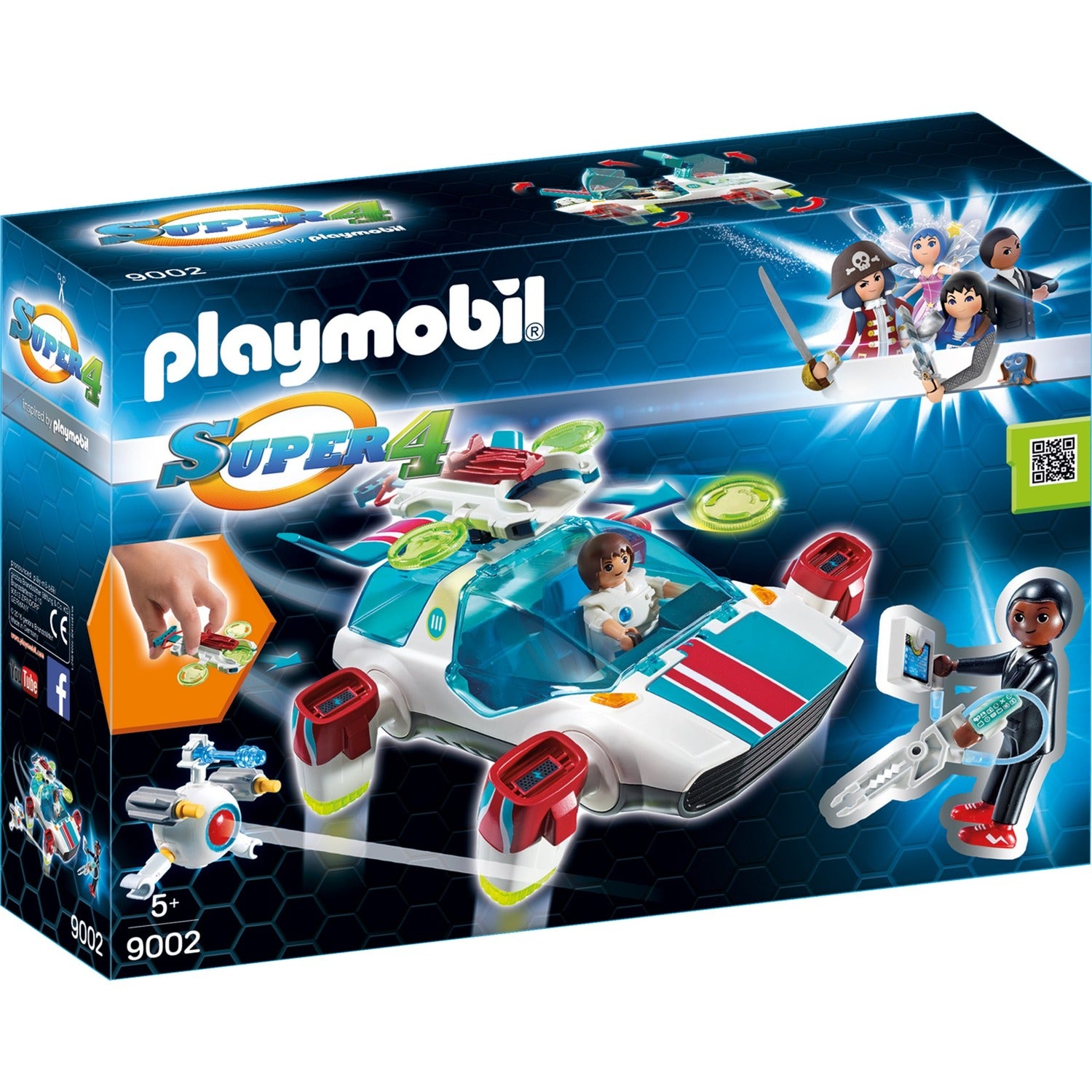 Playmobil super 4 fulgurix avec gène