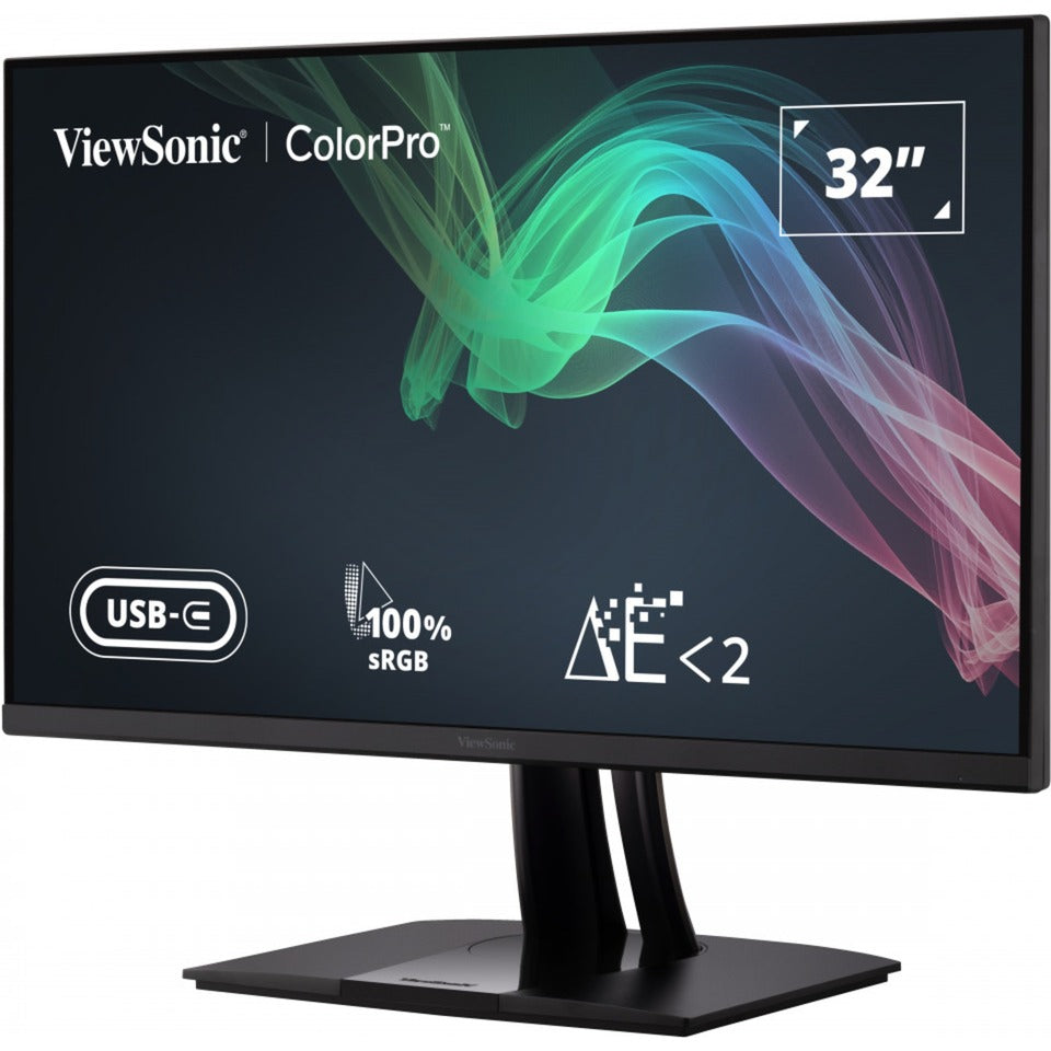Moniteur Viewsonic VP3256-4k 31,5 (noir (mat), 2x HDMI, 1x port d'affichage, USB-A, USB-B, USB-C)