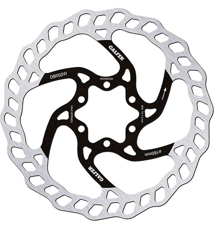 Disque à disque fixe Galfer bike wave® pour VTT à 6 boulons