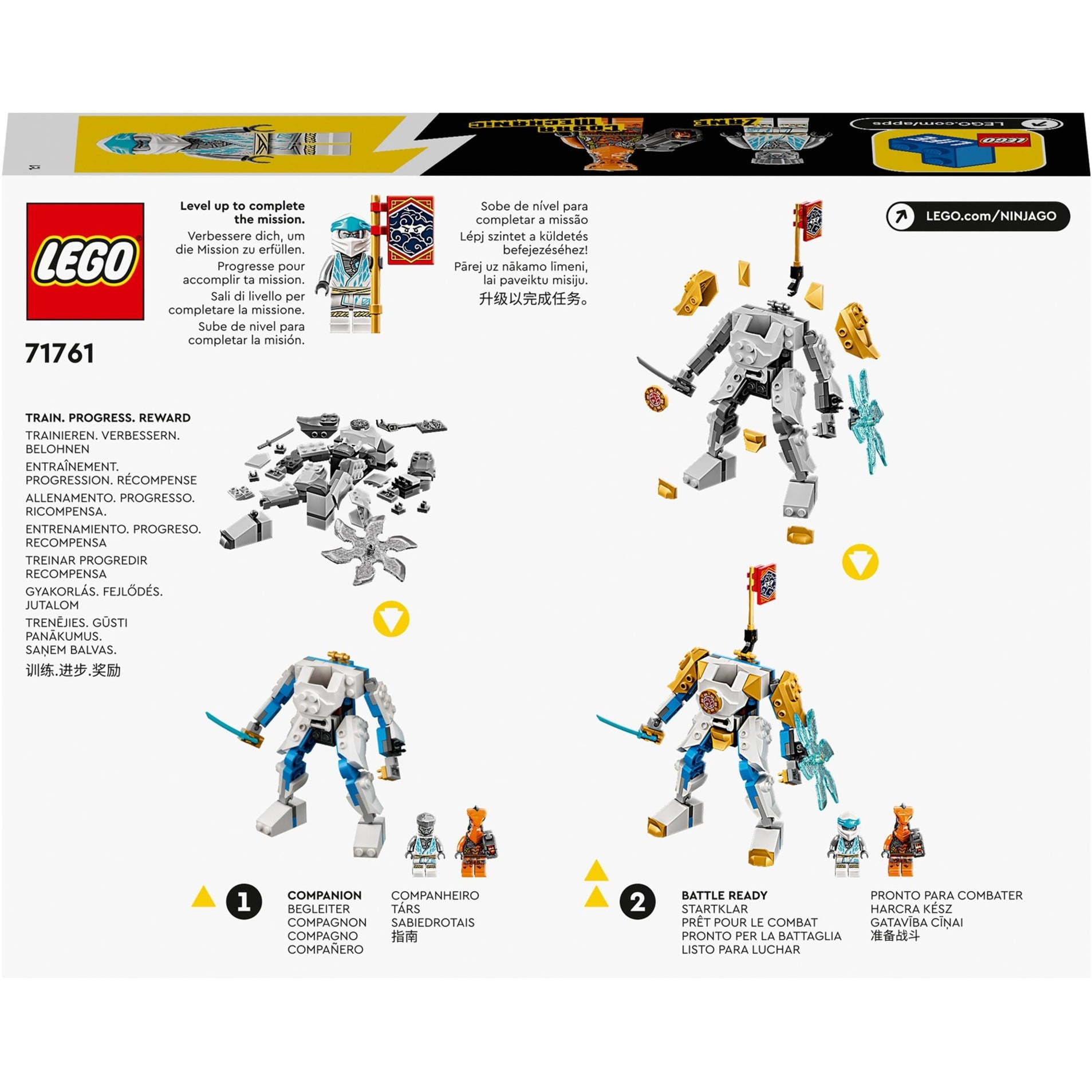 Lego Ninjago - Jouet de construction Power-Up Mech EVO de Zane (71761)