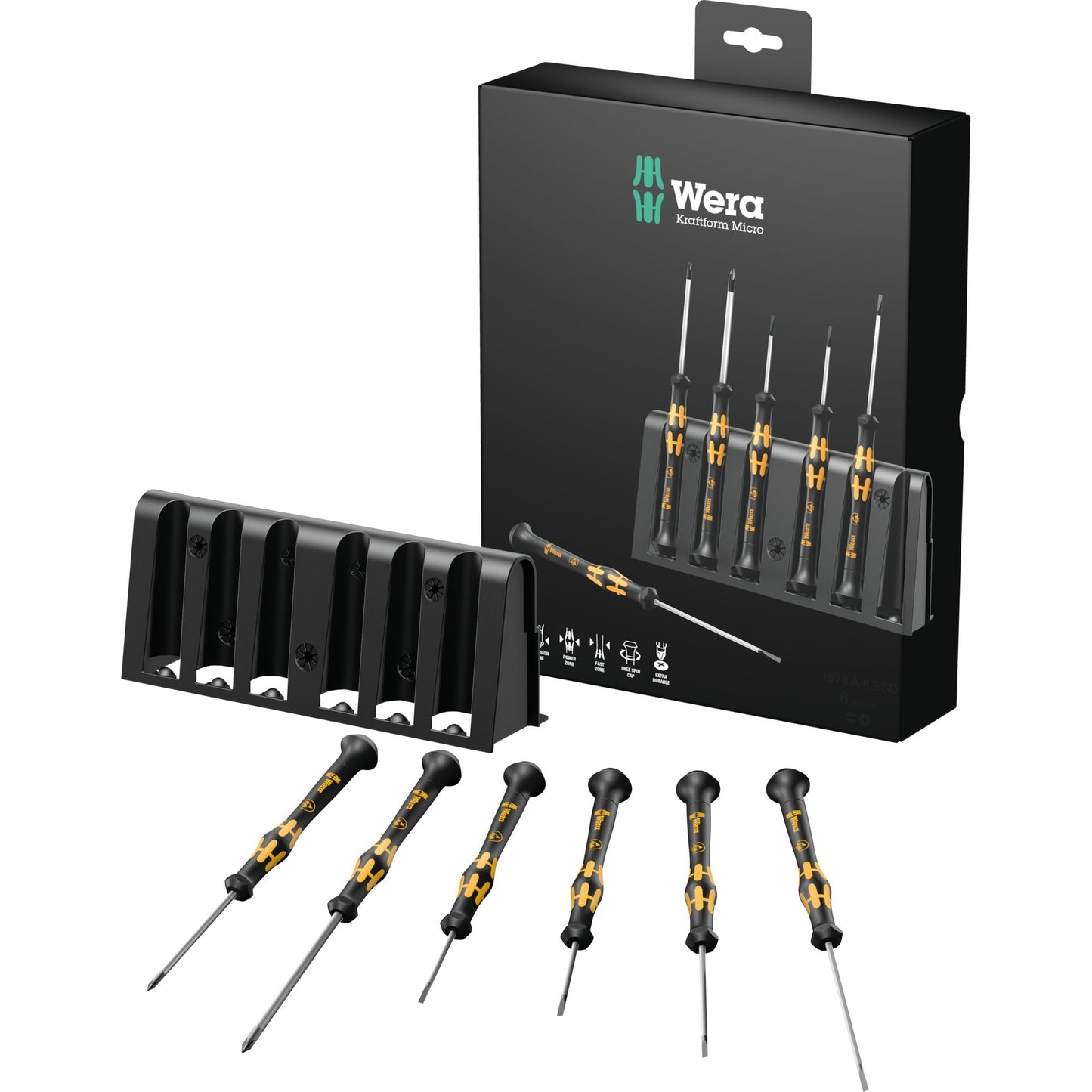 Tournevis Wera Micro ESD Set avec rack