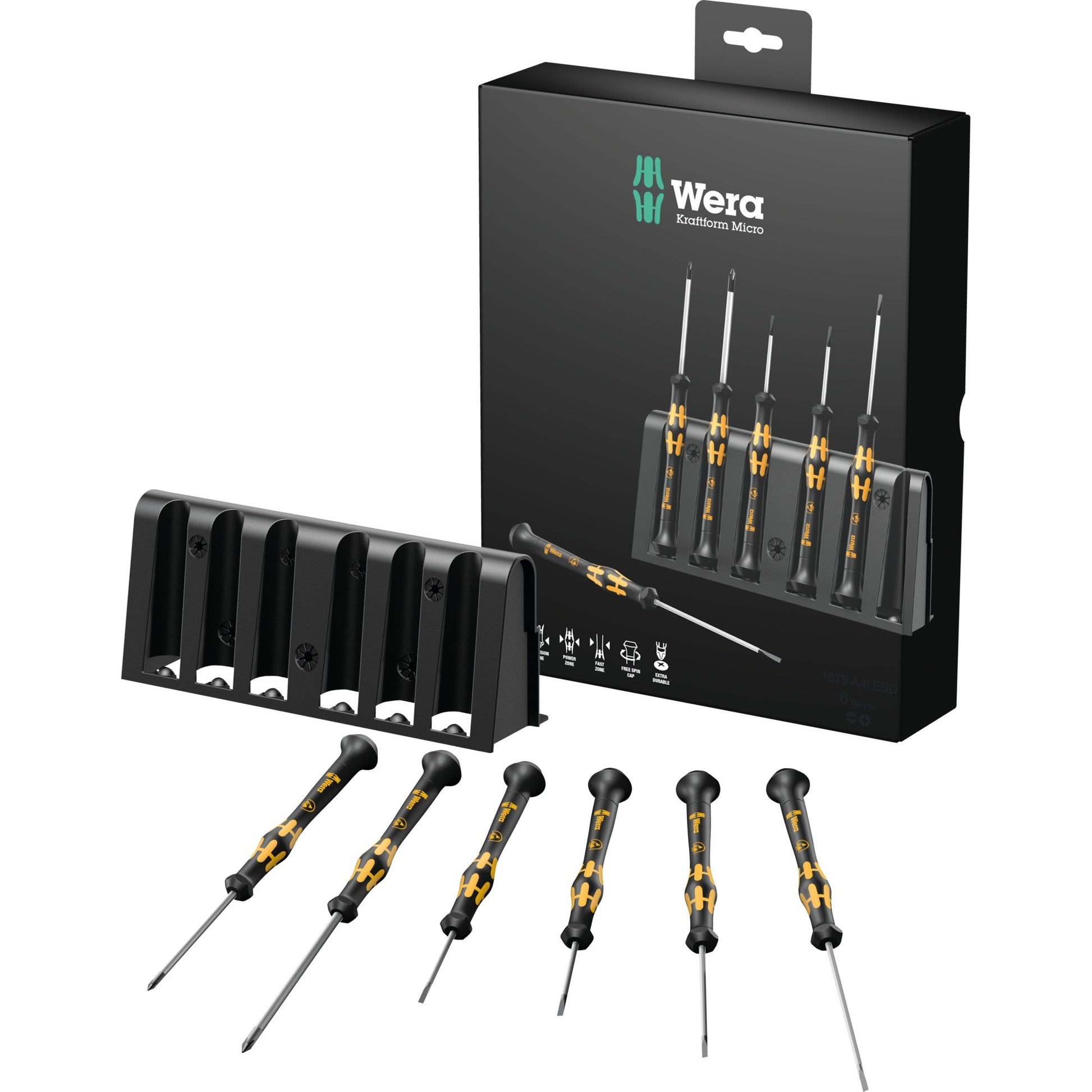 Tournevis Wera Micro ESD Set avec rack